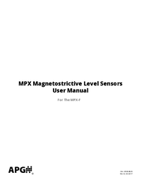 Thumbnail of document Manual - MPX-F Flexible Magnetostrictive Float Level Transmitter
